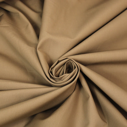 Tissu popeline coton - marron - photo 1/3 | So Tissus