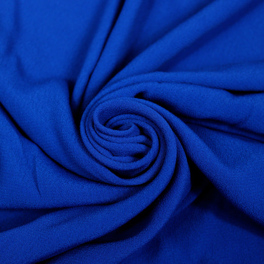 Tissu crêpe viscose - bleu électrique - photo 1/3 | So Tissus