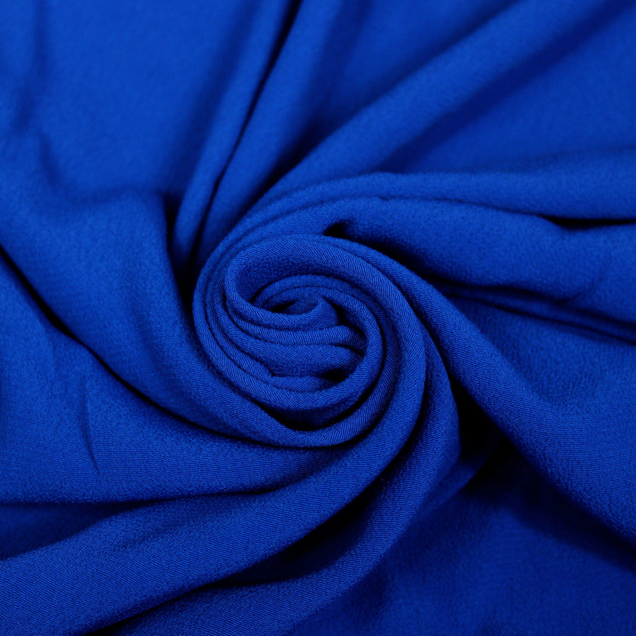 Tissu crêpe viscose - bleu électrique