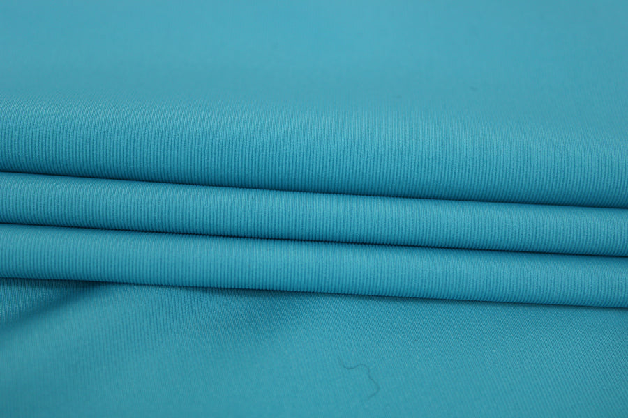 Tissu crepe stretch - turquoise