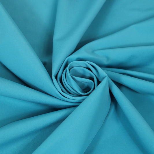 Tissu crepe stretch - turquoise - photo 1/4 | So Tissus