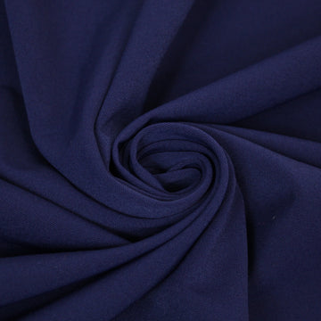 Tissu crêpe de laine stretch - bleu marine
