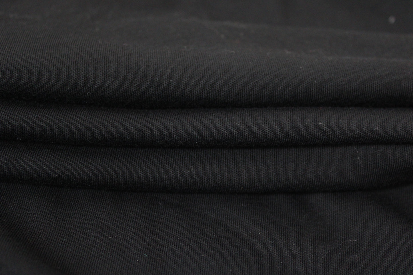 Tissu maille jersey coton  viscose - noir - photo 2/4 | So Tissus