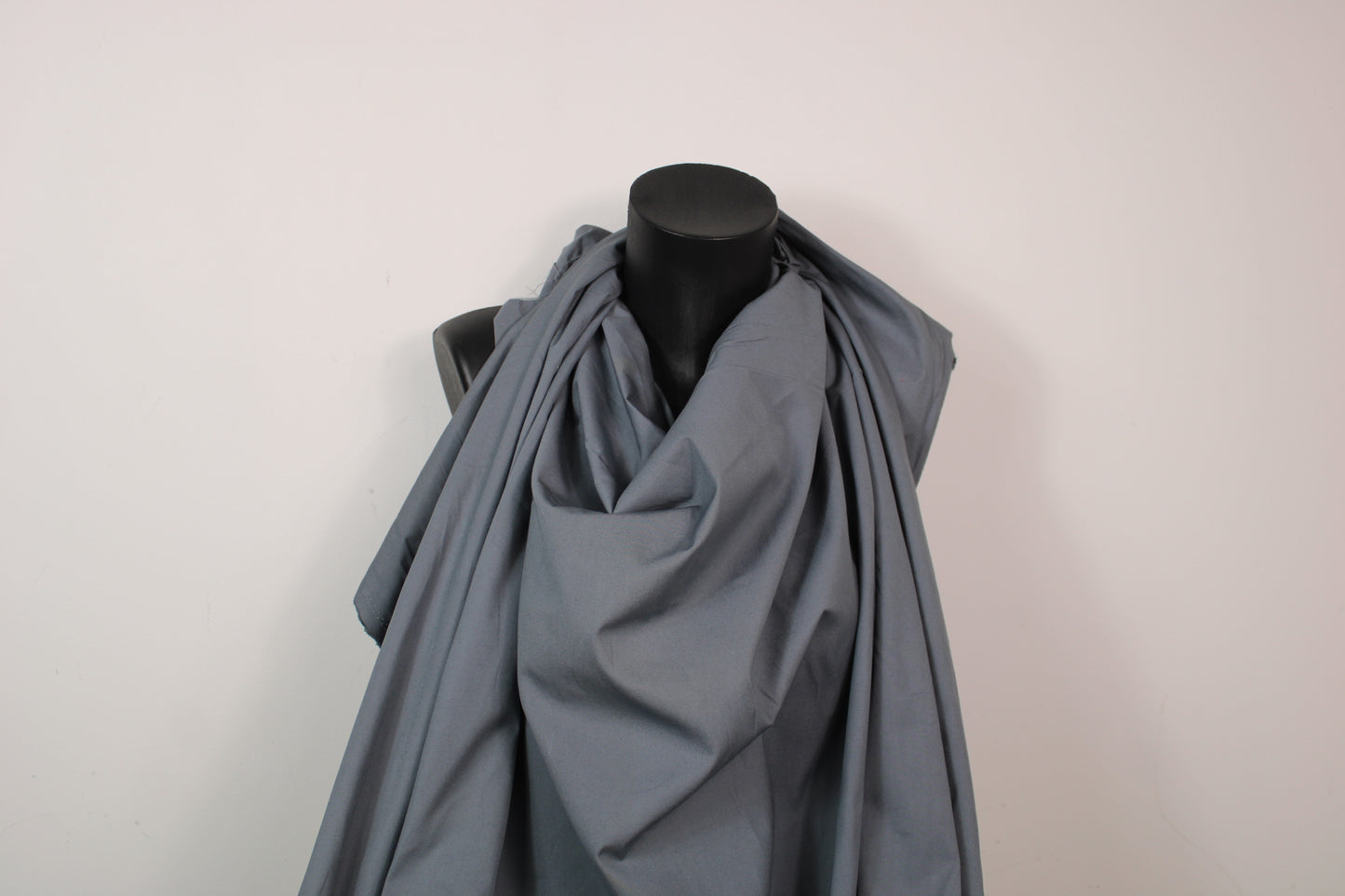 Tissu popeline de coton prestige - gris souris - photo 4/4 | So Tissus