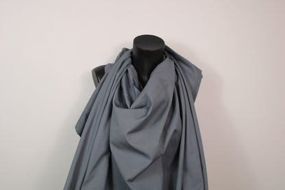 Tissu popeline de coton prestige - gris souris - photo 4/4 | So Tissus
