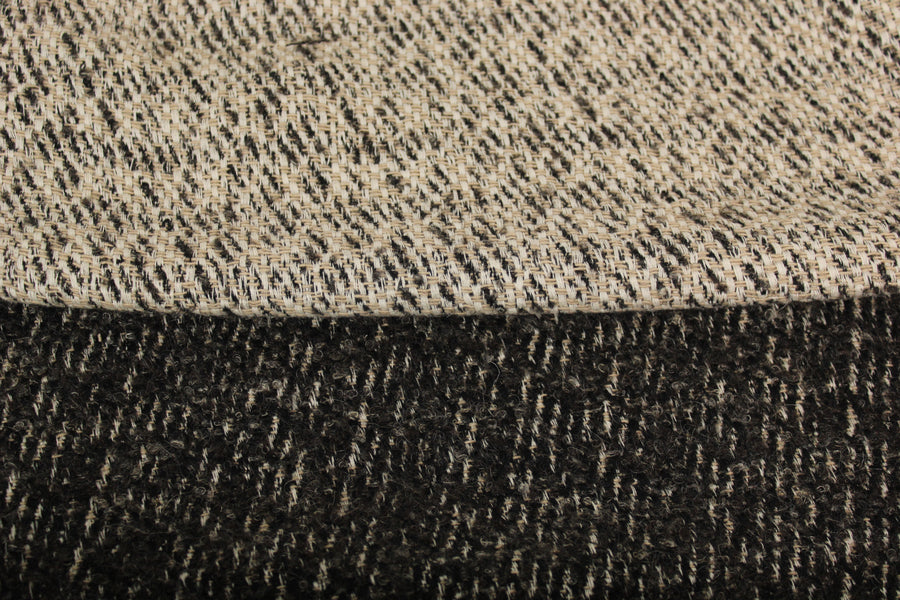 Tissu tweed coton et laine - double face