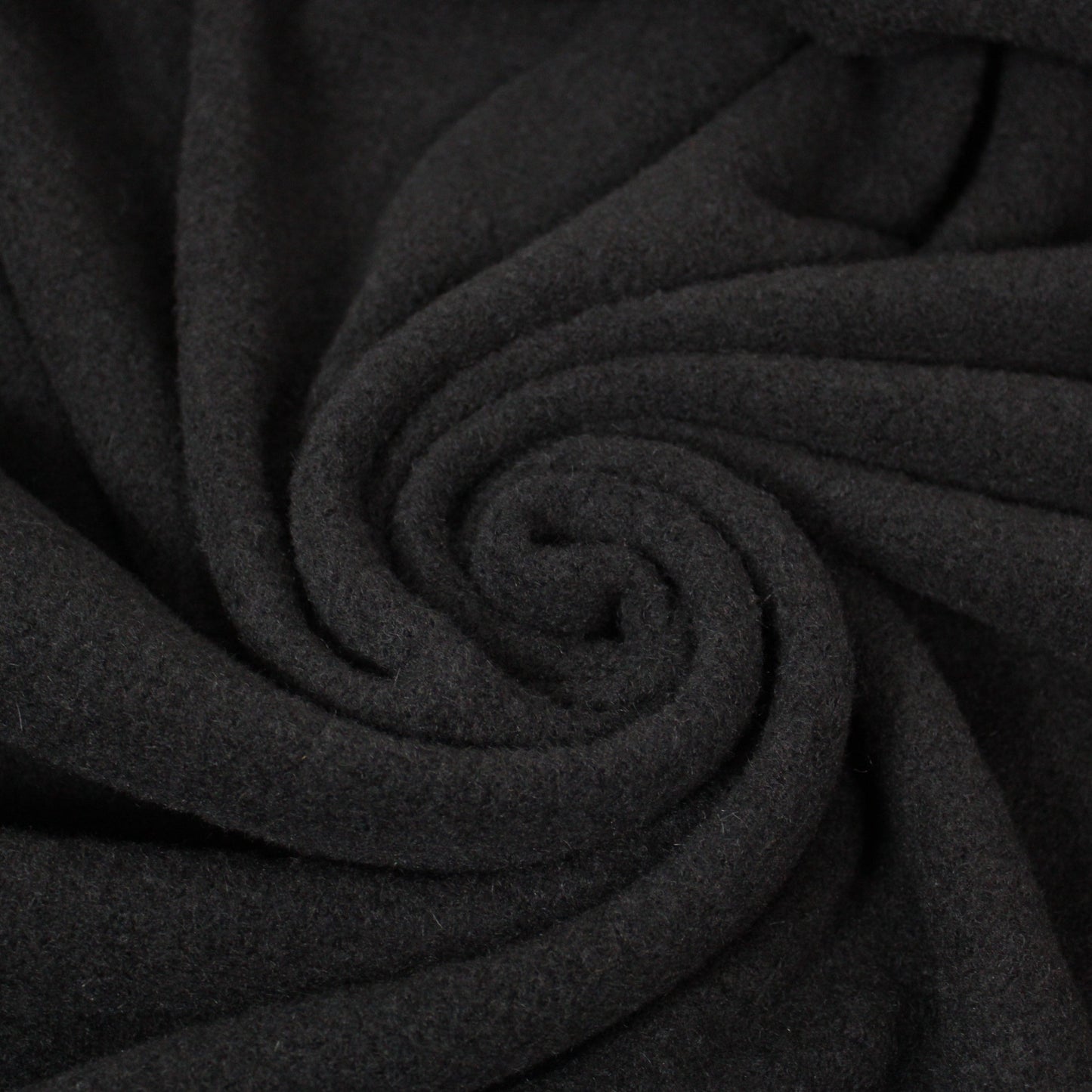 Tissu lainage alpaga duveteux - noir - photo 1/4 | So Tissus