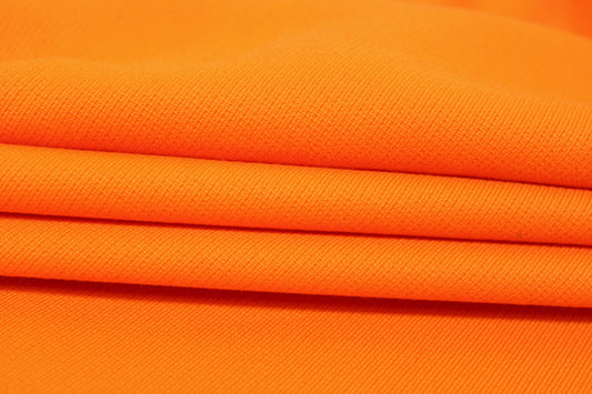 Tissu twill de laine épais- orange - photo 2/4 | So Tissus