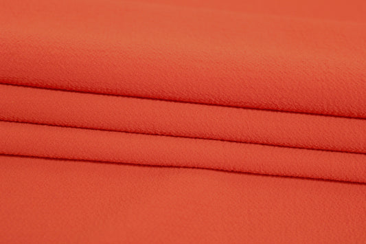 Tissu crêpe japonais - orange vif - photo 2/4 | So Tissus