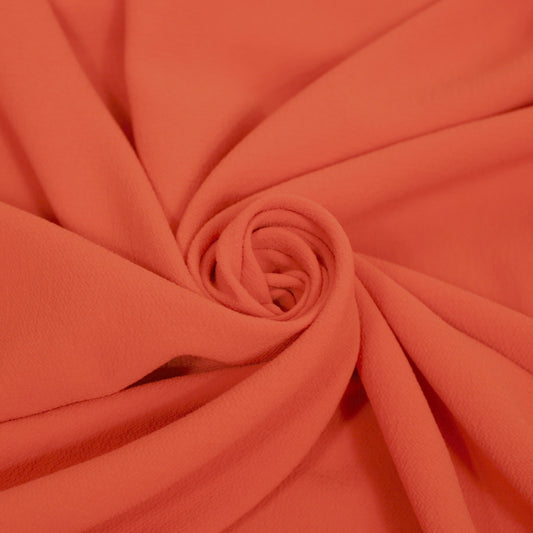 Tissu crêpe japonais - orange vif - photo 1/4 | So Tissus