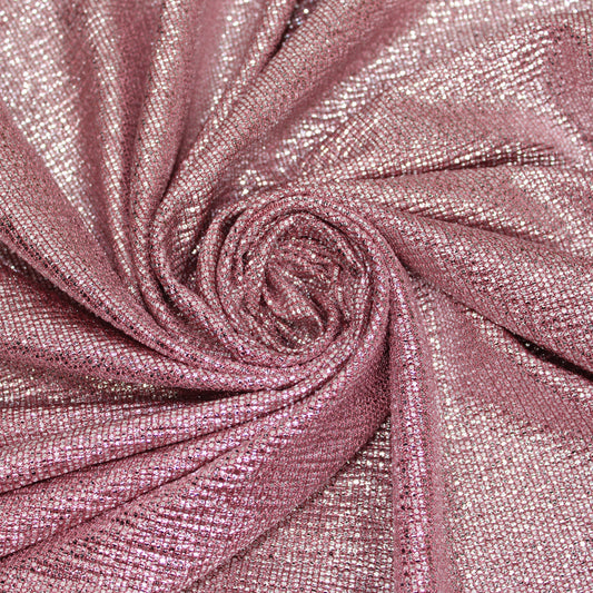 Tissu maille lurex - framboise et argenté - photo 1/4 | So Tissus