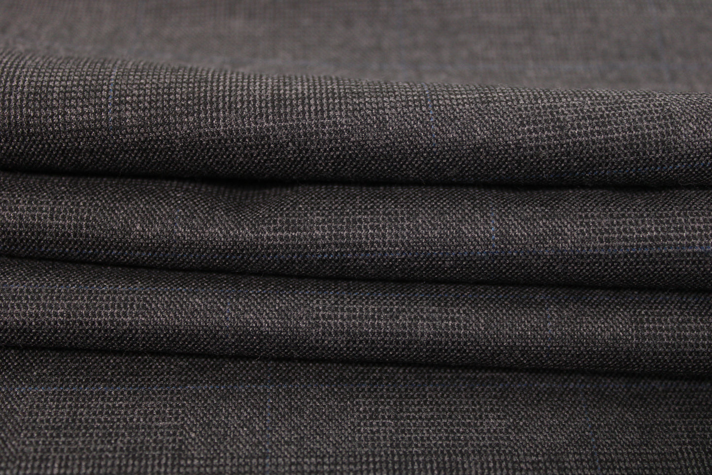 Tissu flanelle viscose - à carreaux - ton gris foncé - photo 2/5 | So Tissus