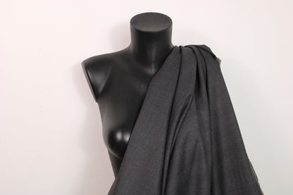 Tissu flanelle viscose - à carreaux - ton gris foncé - photo 3/5 | So Tissus