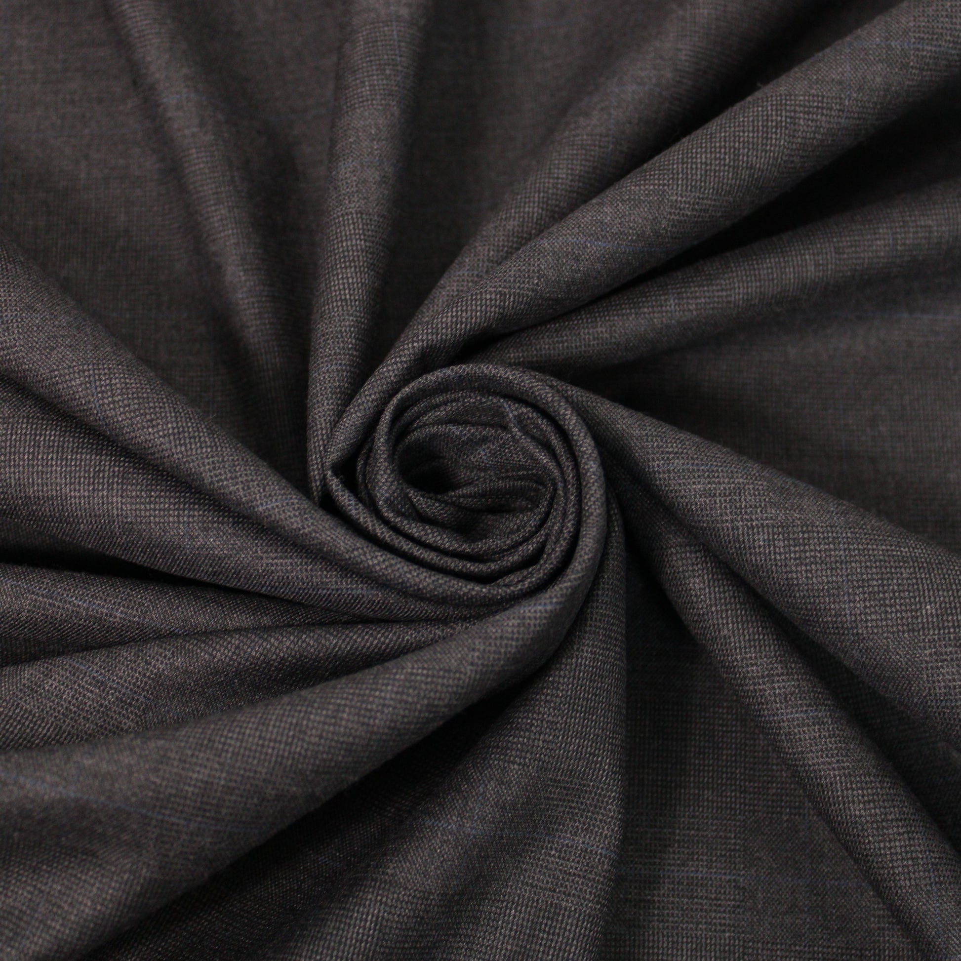Tissu flanelle viscose - à carreaux - ton gris foncé - photo 1/5 | So Tissus