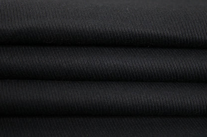 Tissu toile coton stretch - noir - photo 2/4 | So Tissus