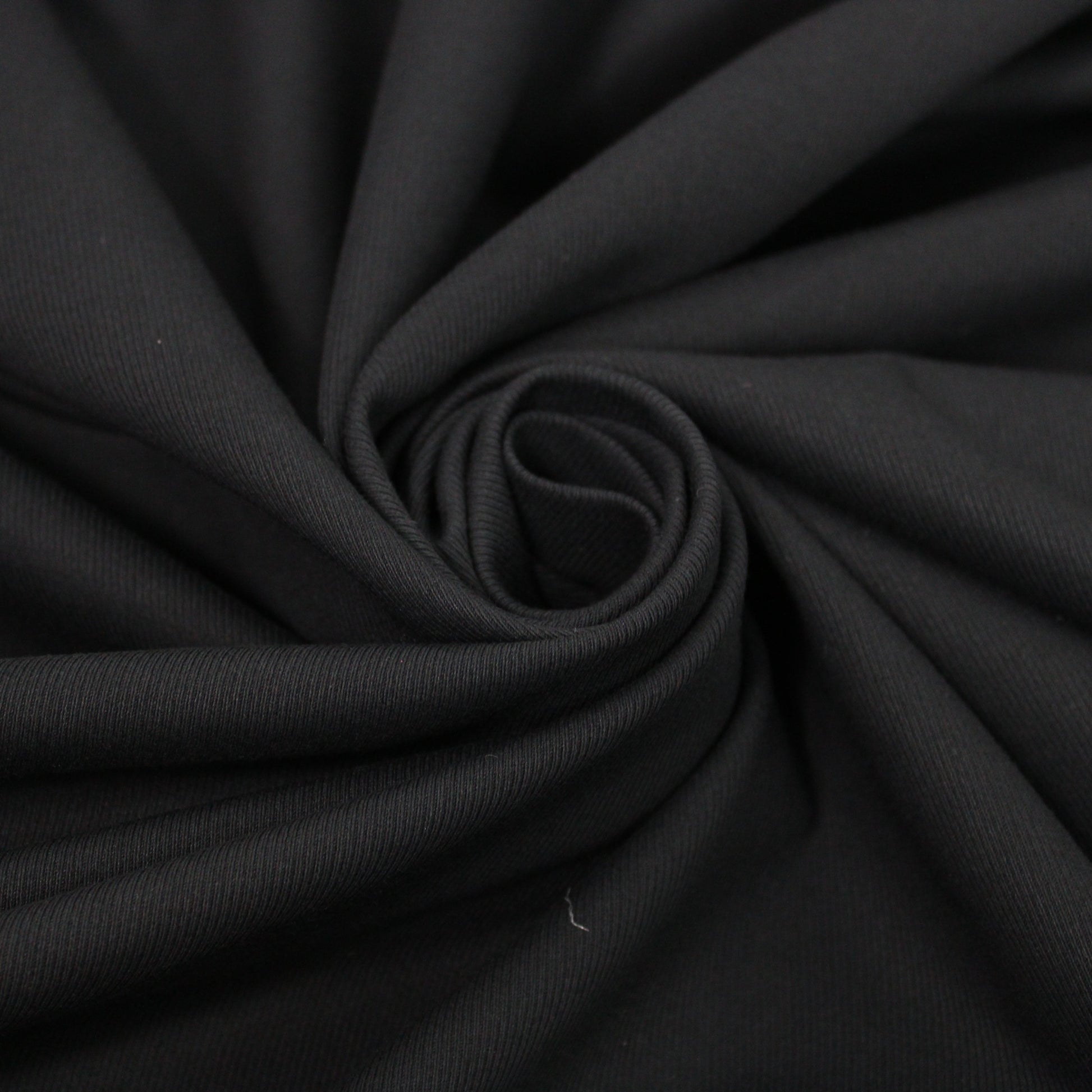 Tissu toile coton stretch - noir - photo 1/4 | So Tissus