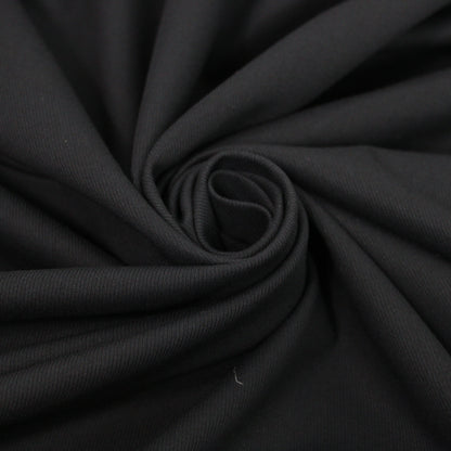 Tissu toile coton stretch - noir - photo 1/4 | So Tissus