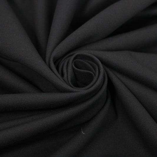 Tissu toile coton stretch - noir - photo 1/4 | So Tissus