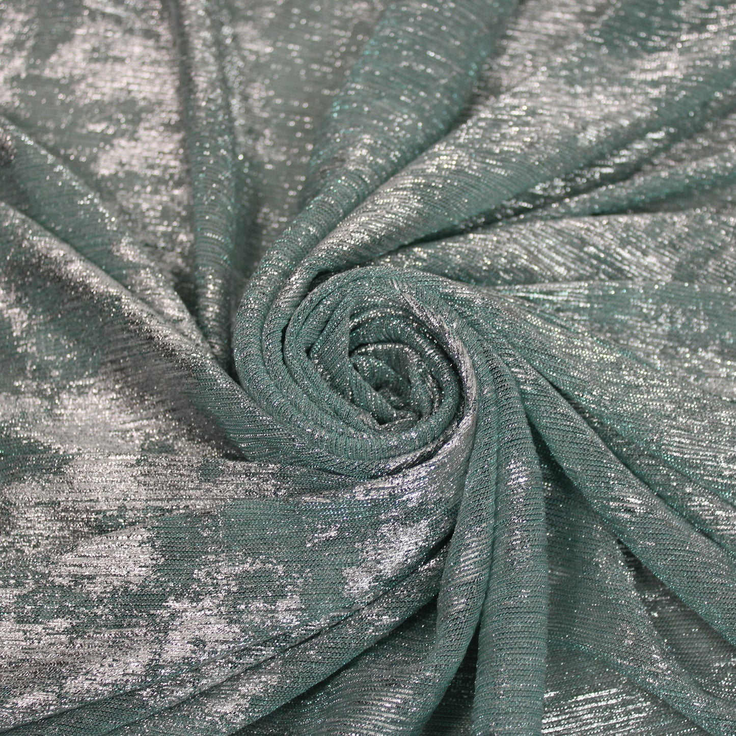 Tissu maille lurex - bleu ciel et argenté - photo 1/6 | So Tissus