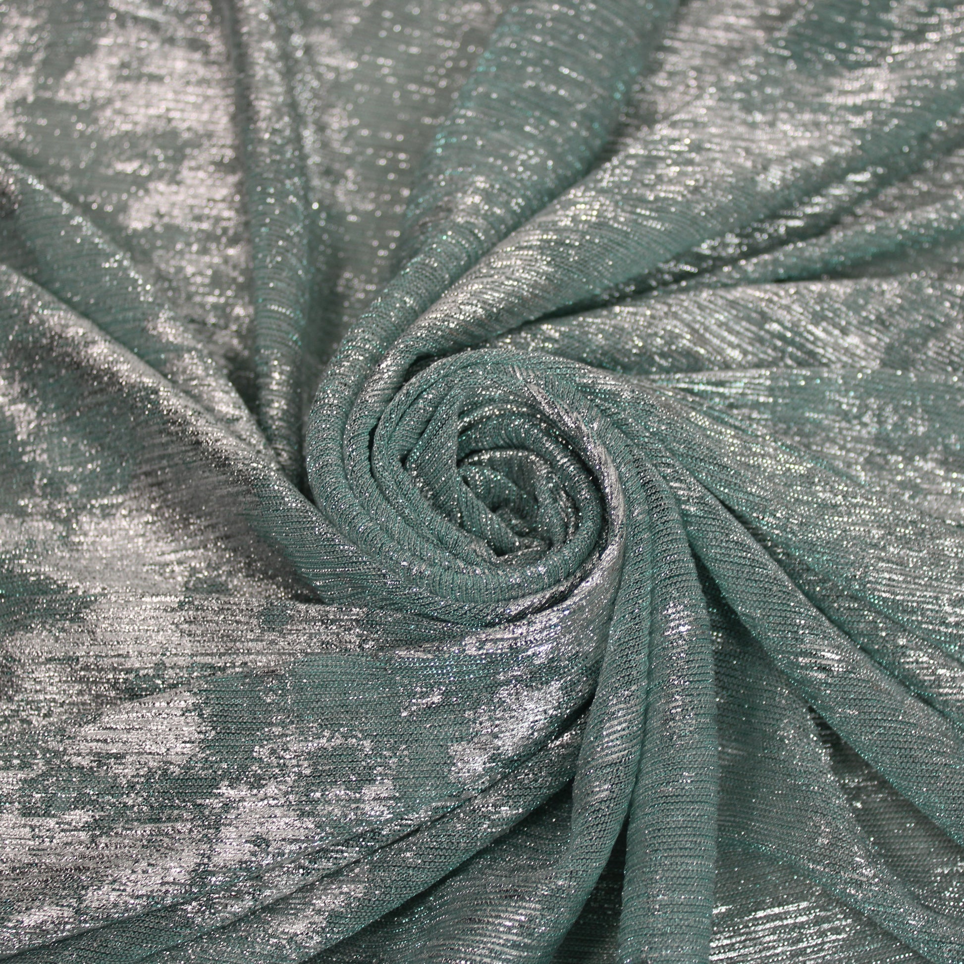 Tissu maille lurex - bleu ciel et argenté - photo 1/6 | So Tissus