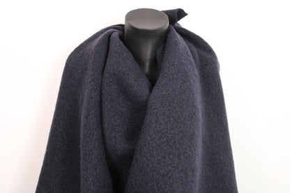 Tissu laine bouillie bouclette - bleu marine foncé - photo 4/4 | So Tissus