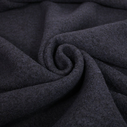 Tissu laine bouillie bouclette - bleu marine foncé - photo 1/4 | So Tissus