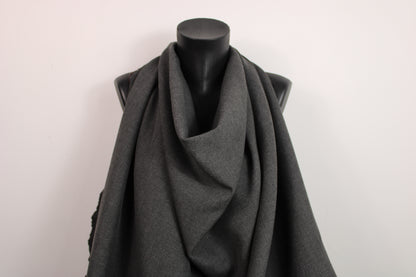 Tissu crêpe lourd - gris anthracite - photo 4/4 | So Tissus