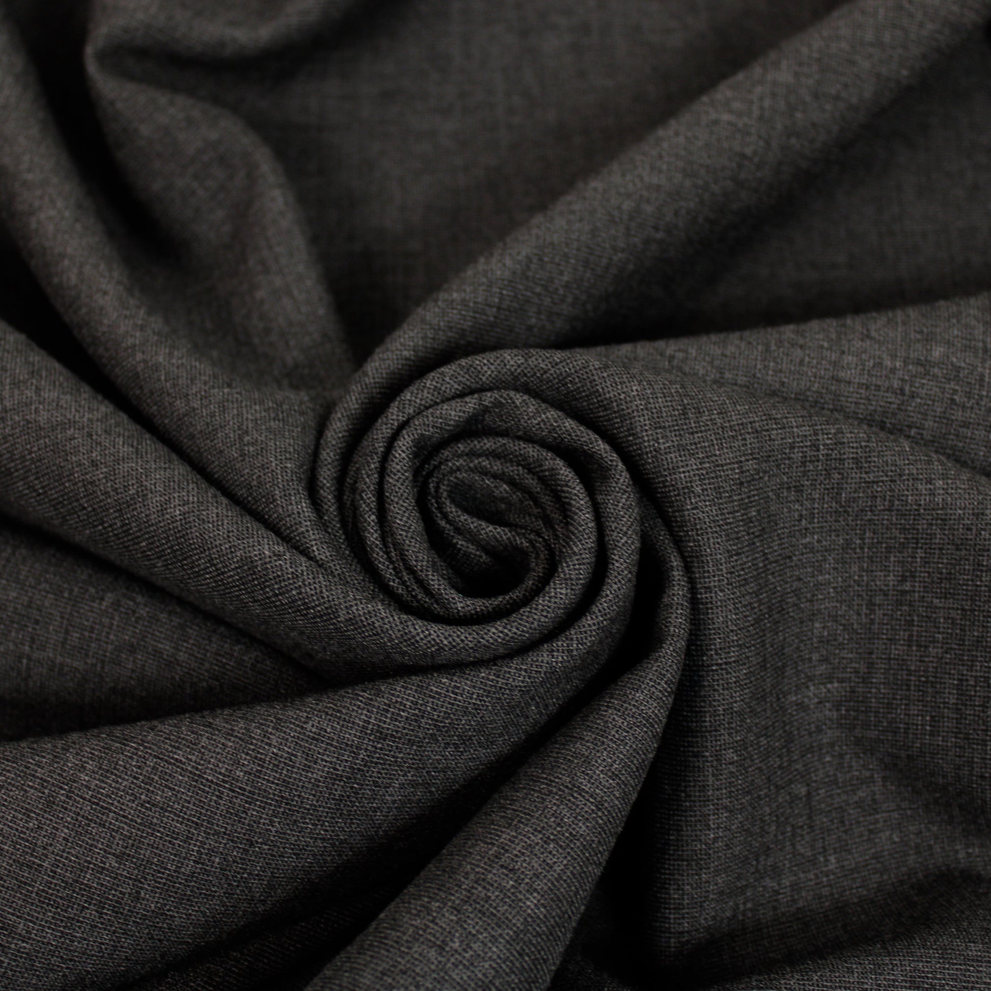 Tissu crêpe lourd - gris anthracite - photo 1/4 | So Tissus