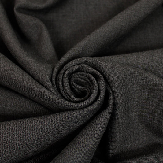 Tissu crêpe lourd - gris anthracite - photo 1/4 | So Tissus