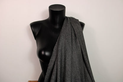 Tissu flanelle viscose - gris anthracite - photo 3/4 | So Tissus