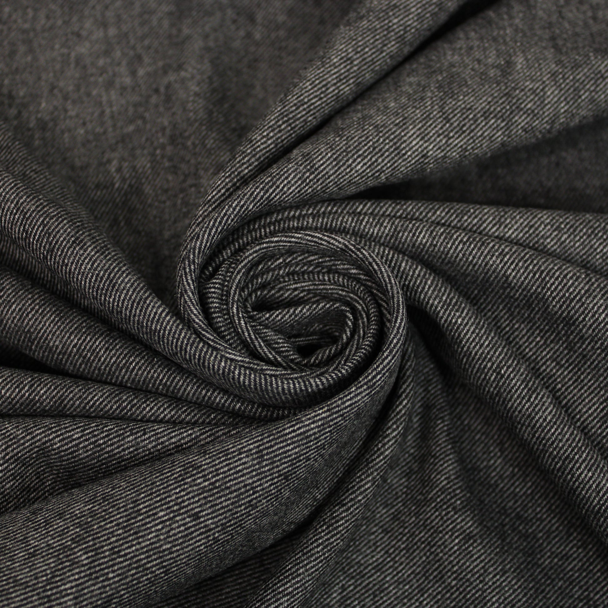 Tissu flanelle viscose - gris anthracite - photo 1/4 | So Tissus