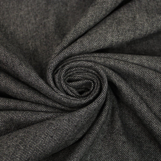 Tissu flanelle viscose - gris anthracite - photo 1/4 | So Tissus