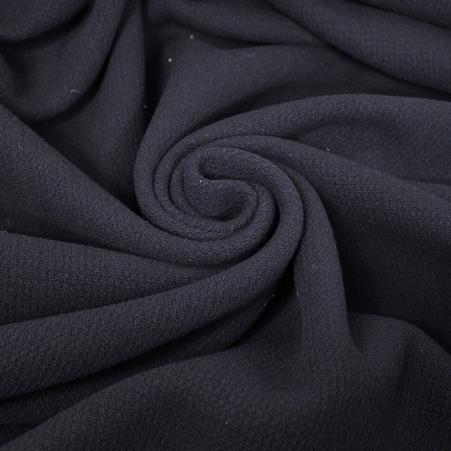Tissu drap de laine piqué - bleu marine foncé - photo 1/4 | So Tissus
