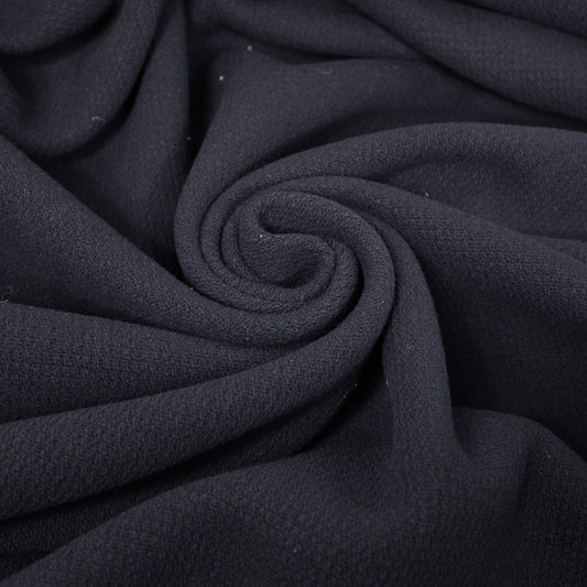 Tissu drap de laine piqué - bleu marine foncé - photo 1/4 | So Tissus