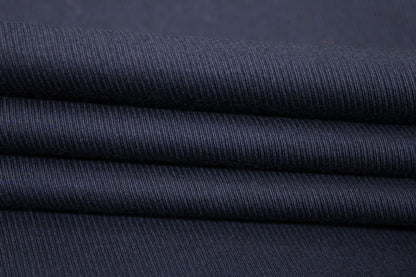 Tissu toile coton stretch - bleu marine - photo 2/4 | So Tissus