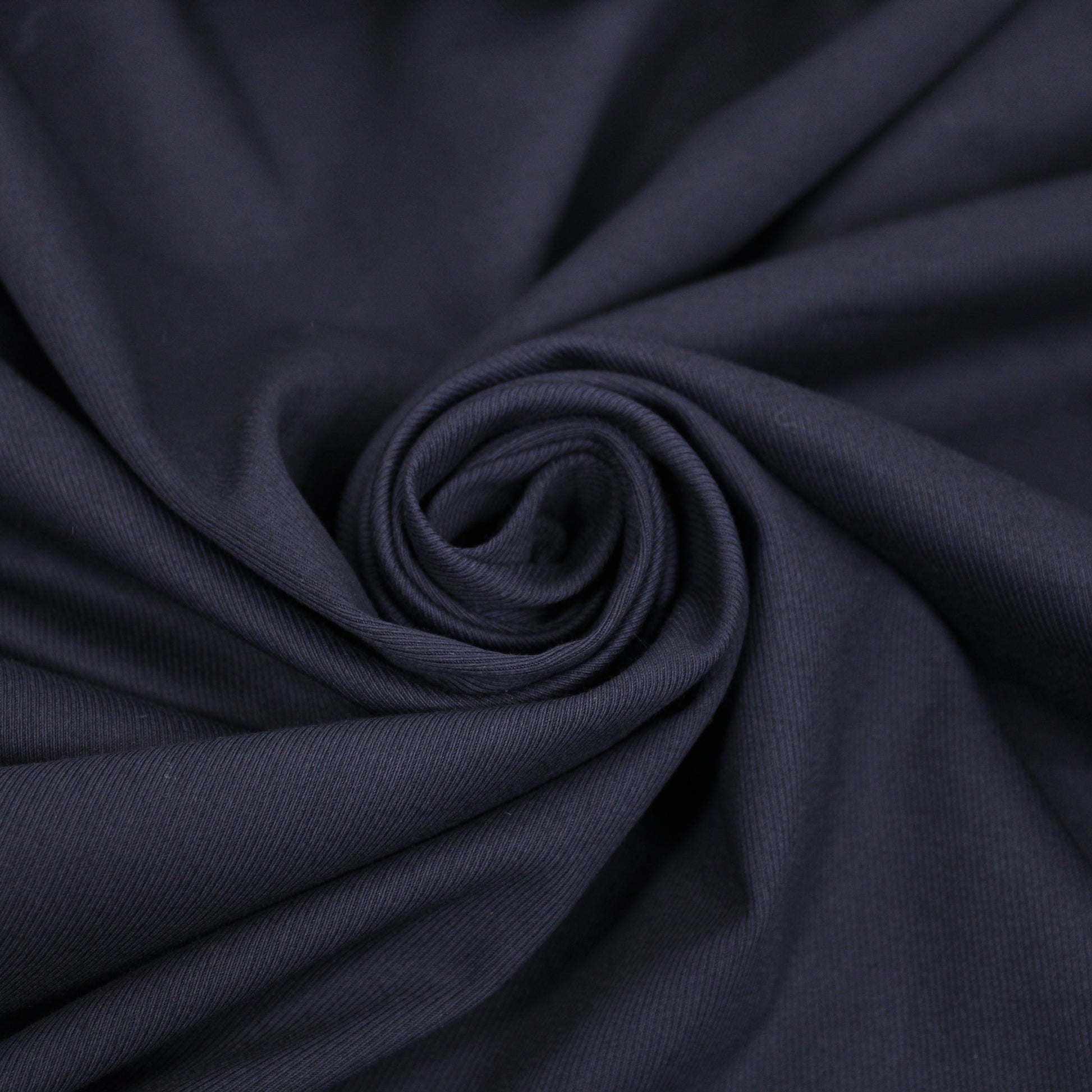 Tissu toile coton stretch - bleu marine - photo 1/4 | So Tissus
