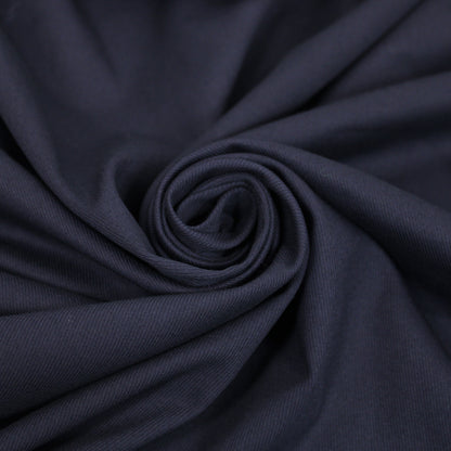 Tissu toile coton stretch - bleu marine - photo 1/4 | So Tissus