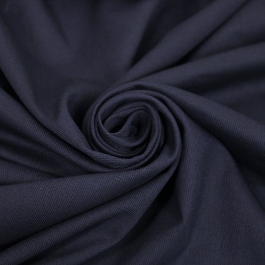 Tissu toile coton stretch - bleu marine - photo 1/4 | So Tissus