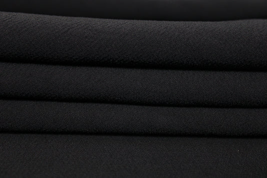 Tissu crêpe japonais - noir - photo 2/4 | So Tissus