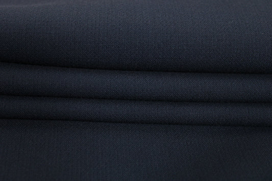 Tissu crêpe lourd - bleu marine - photo 2/4 | So Tissus