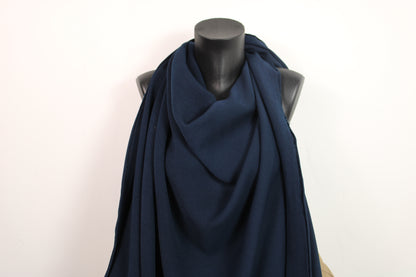 Tissu crêpe japonais stretch - bleu marine - photo 4/4 | So Tissus