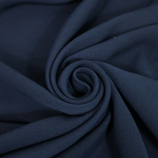Tissu crêpe japonais stretch - bleu marine - photo 1/4 | So Tissus