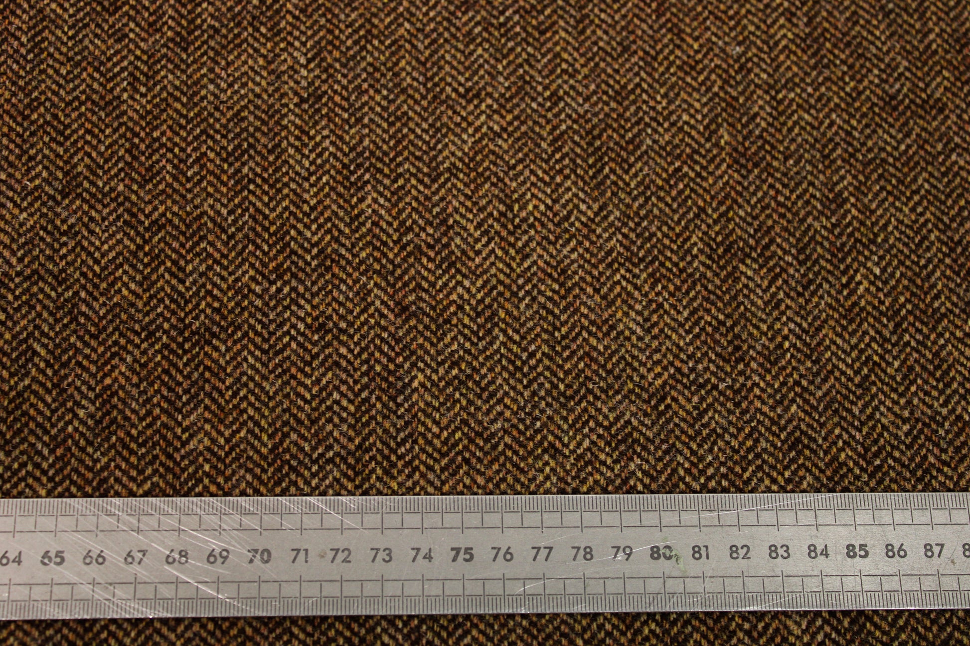 Tissu flanelle de laine - chevron - ton marron - photo 5/5 | So Tissus