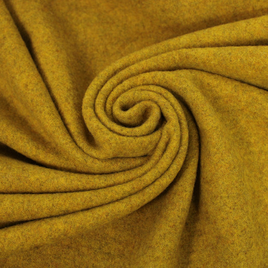 Tissu drap de laine - jaune curry - photo 1/4 | So Tissus