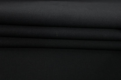 Tissu crêpe lourd - noir - photo 2/4 | So Tissus
