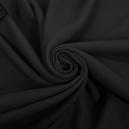 Tissu crêpe lourd - noir - photo 1/4 | So Tissus