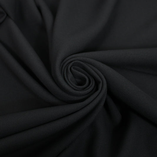 Tissu crêpe lourd - noir - photo 1/4 | So Tissus
