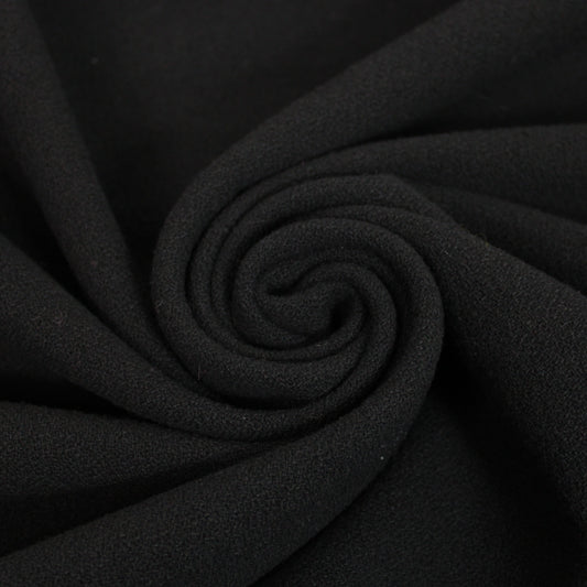 Tissu drap de laine gratté - noir - photo 1/4 | So Tissus