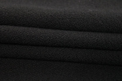 Tissu drap de laine gratté - noir - photo 2/4 | So Tissus