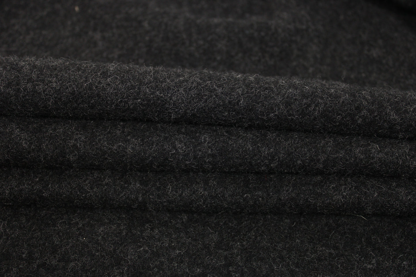 Tissu drap de laine - gris foncé chiné - photo 2/4 | So Tissus